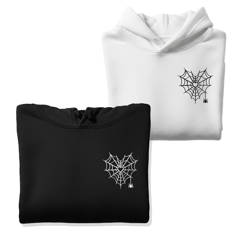 Spider Web Hoodie Combo (Print | Matching Couple Hoodies