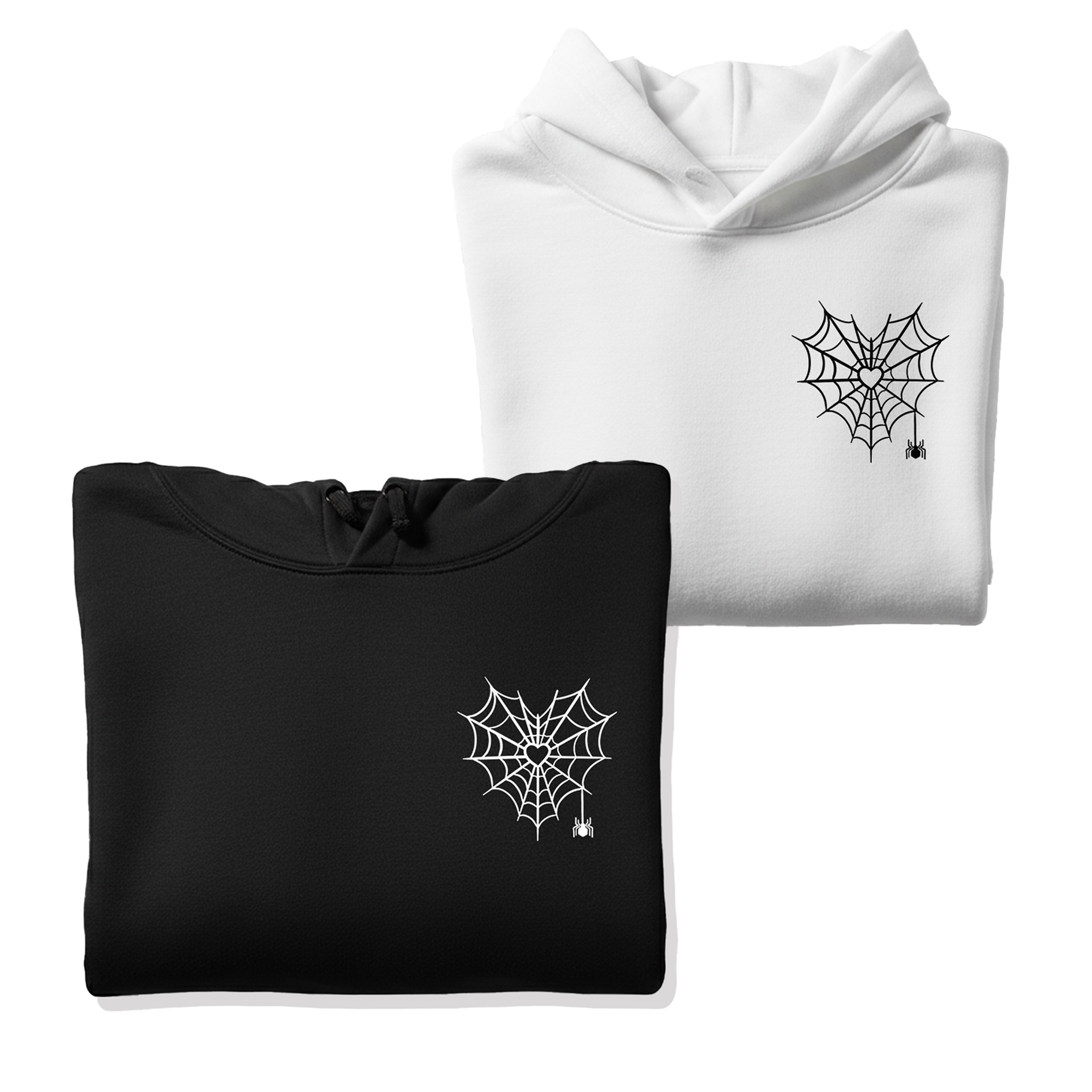 Spider Web Hoodie Combo (Print | Matching Couple Hoodies
